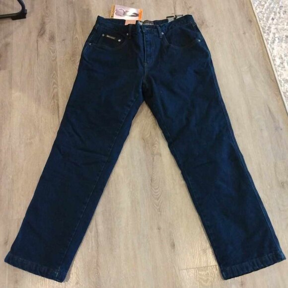Mens Fleece Lined Stretch Denim - Picture 3 of 5